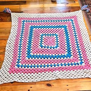 Handmade crocheted blanket